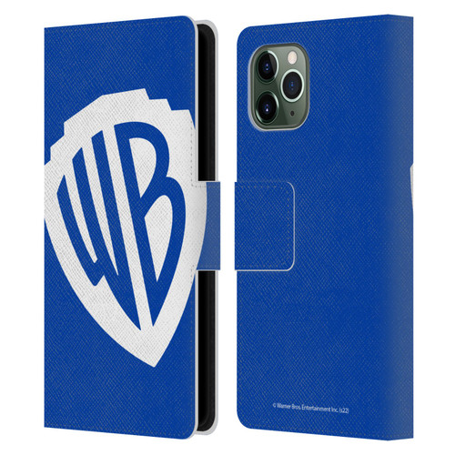 Warner Bros. Shield Logo Oversized Leather Book Wallet Case Cover For Apple iPhone 11 Pro