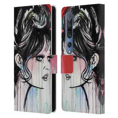 LouiJoverArt Red Ink God Created Woman Leather Book Wallet Case Cover For Xiaomi Mi 10 5G / Mi 10 Pro 5G