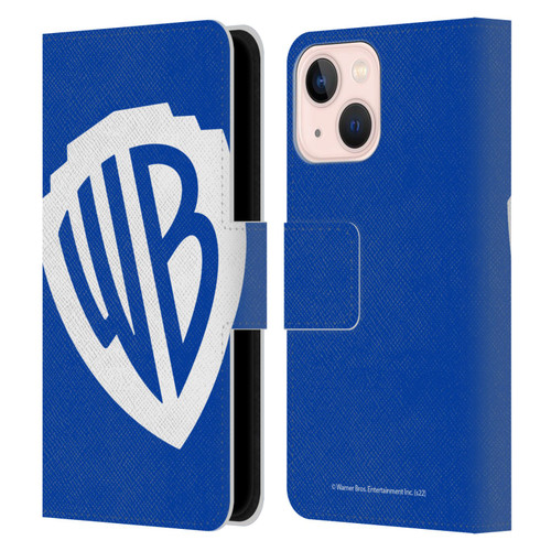 Warner Bros. Shield Logo Oversized Leather Book Wallet Case Cover For Apple iPhone 13 Mini