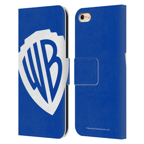 Warner Bros. Shield Logo Oversized Leather Book Wallet Case Cover For Apple iPhone 6 / iPhone 6s