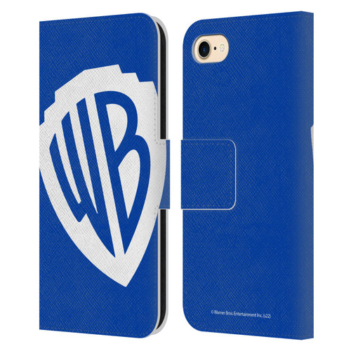 Warner Bros. Shield Logo Oversized Leather Book Wallet Case Cover For Apple iPhone 7 / 8 / SE 2020 & 2022