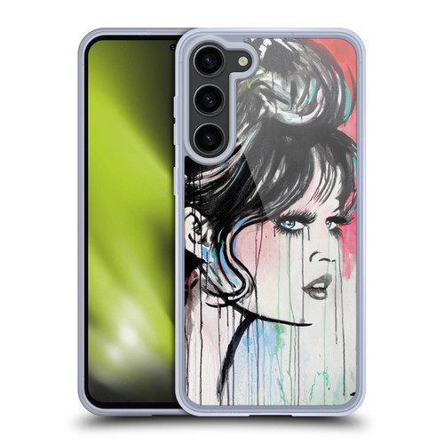 LouiJoverArt Red Ink God Created Woman Soft Gel Case for Samsung Galaxy S23+ 5G
