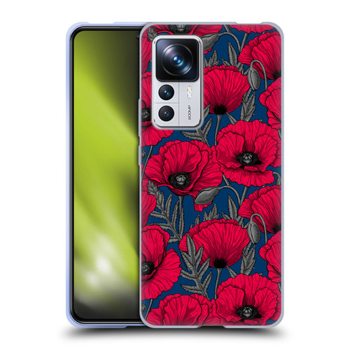 Katerina Kirilova Floral Patterns Night Poppy Garden Soft Gel Case for Xiaomi 12T Pro