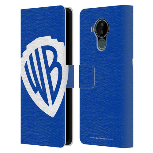 Warner Bros. Shield Logo Oversized Leather Book Wallet Case Cover For Nokia C30