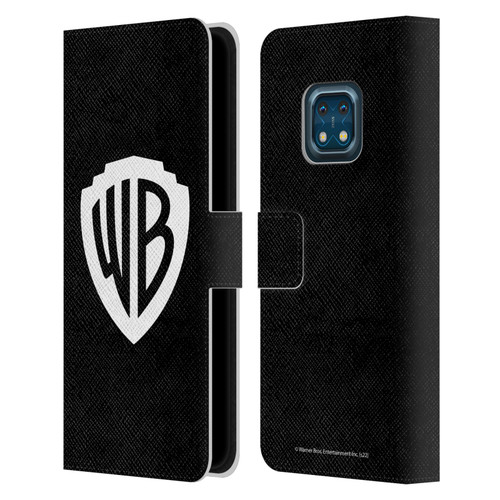 Warner Bros. Shield Logo Black Leather Book Wallet Case Cover For Nokia XR20