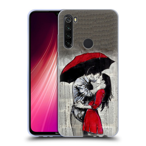 LouiJoverArt Red Ink A New Kiss 2 Soft Gel Case for Xiaomi Redmi Note 8T