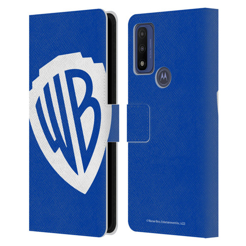 Warner Bros. Shield Logo Oversized Leather Book Wallet Case Cover For Motorola G Pure