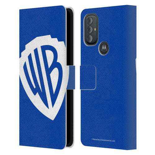 Warner Bros. Shield Logo Oversized Leather Book Wallet Case Cover For Motorola Moto G10 / Moto G20 / Moto G30