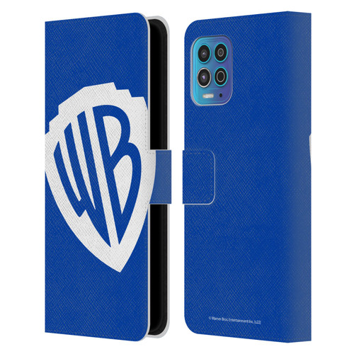 Warner Bros. Shield Logo Oversized Leather Book Wallet Case Cover For Motorola Moto G100