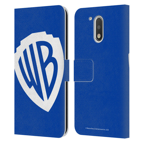 Warner Bros. Shield Logo Oversized Leather Book Wallet Case Cover For Motorola Moto G41
