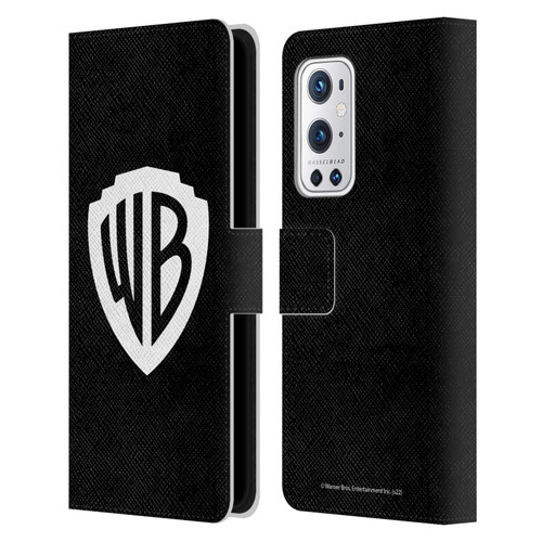 Warner Bros. Shield Logo Black Leather Book Wallet Case Cover For OnePlus 9 Pro