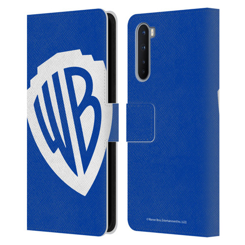 Warner Bros. Shield Logo Oversized Leather Book Wallet Case Cover For OnePlus Nord 5G