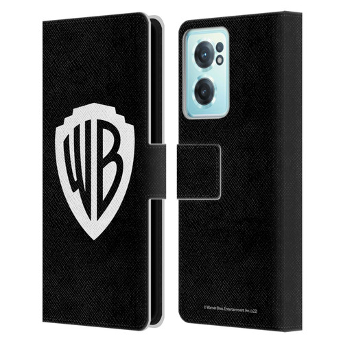 Warner Bros. Shield Logo Black Leather Book Wallet Case Cover For OnePlus Nord CE 2 5G