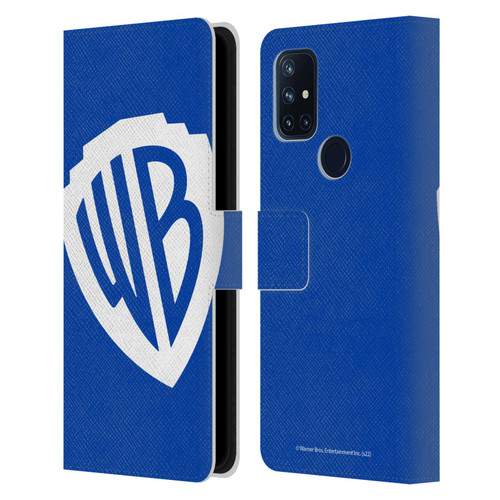 Warner Bros. Shield Logo Oversized Leather Book Wallet Case Cover For OnePlus Nord N10 5G