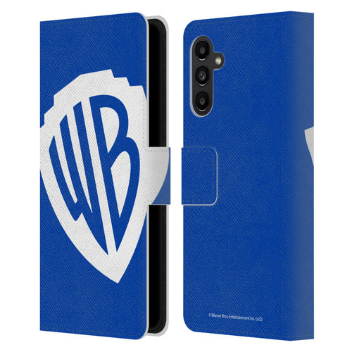 Warner Bros. Shield Logo Oversized Leather Book Wallet Case Cover For Samsung Galaxy A13 5G (2021)