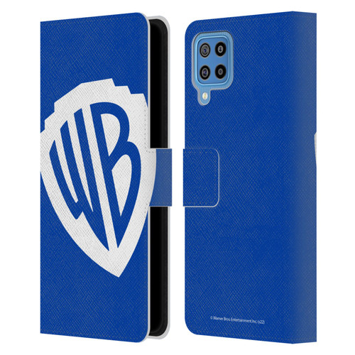 Warner Bros. Shield Logo Oversized Leather Book Wallet Case Cover For Samsung Galaxy F22 (2021)