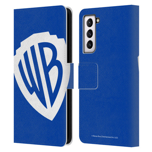 Warner Bros. Shield Logo Oversized Leather Book Wallet Case Cover For Samsung Galaxy S21 5G