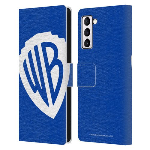 Warner Bros. Shield Logo Oversized Leather Book Wallet Case Cover For Samsung Galaxy S21+ 5G