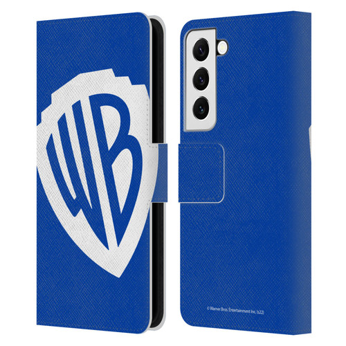Warner Bros. Shield Logo Oversized Leather Book Wallet Case Cover For Samsung Galaxy S22 5G