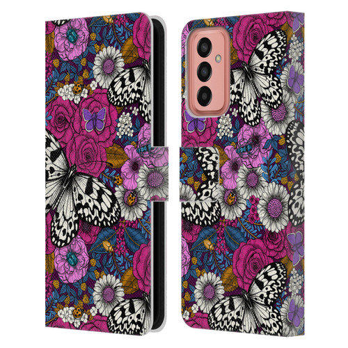 Katerina Kirilova Floral Patterns Colorful Garden Leather Book Wallet Case Cover For Samsung Galaxy M13 (2022)