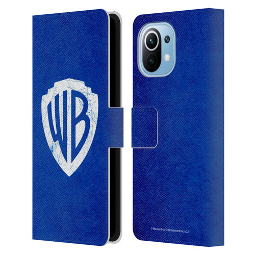 Warner Bros. Shield Logo Distressed Leather Book Wallet Case Cover For Xiaomi Mi 11