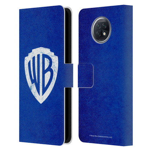 Warner Bros. Shield Logo Distressed Leather Book Wallet Case Cover For Xiaomi Redmi Note 9T 5G