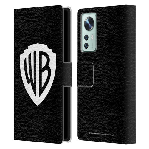 Warner Bros. Shield Logo Black Leather Book Wallet Case Cover For Xiaomi 12