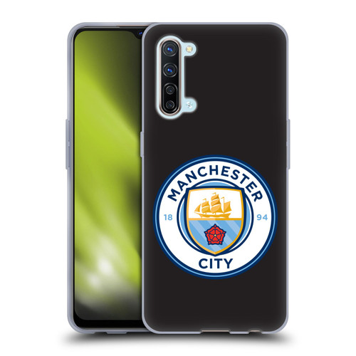 Manchester City Man City FC Badge Black Full Colour Soft Gel Case for OPPO Find X2 Lite 5G