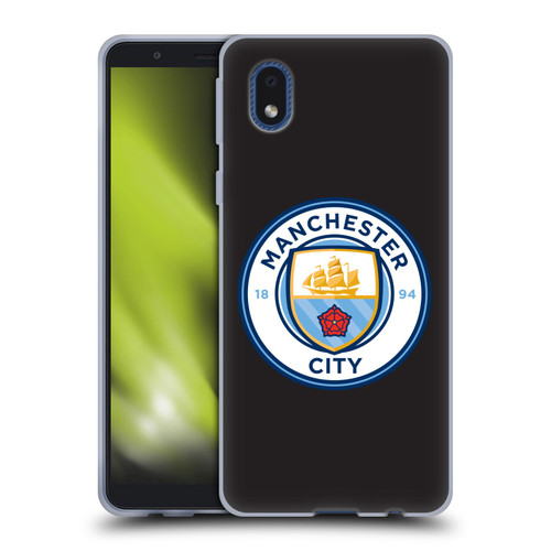 Manchester City Man City FC Badge Black Full Colour Soft Gel Case for Samsung Galaxy A01 Core (2020)