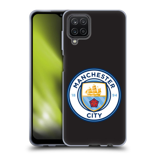 Manchester City Man City FC Badge Black Full Colour Soft Gel Case for Samsung Galaxy A12 (2020)