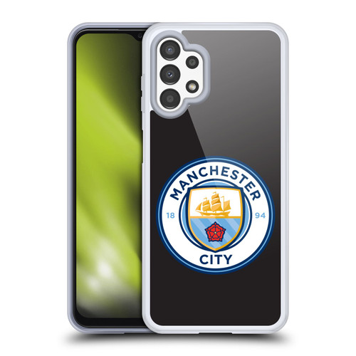 Manchester City Man City FC Badge Black Full Colour Soft Gel Case for Samsung Galaxy A13 (2022)
