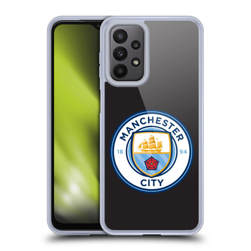 Manchester City Man City FC Badge Black Full Colour Soft Gel Case for Samsung Galaxy A23 / 5G (2022)
