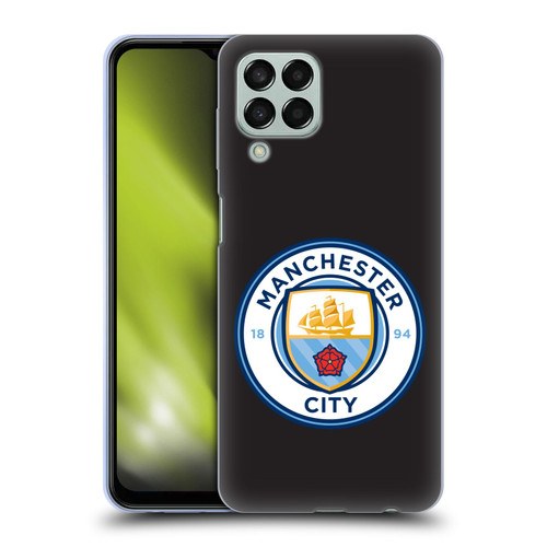Manchester City Man City FC Badge Black Full Colour Soft Gel Case for Samsung Galaxy M33 (2022)