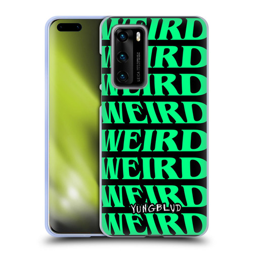 Yungblud Graphics Weird! Text Soft Gel Case for Huawei P40 5G