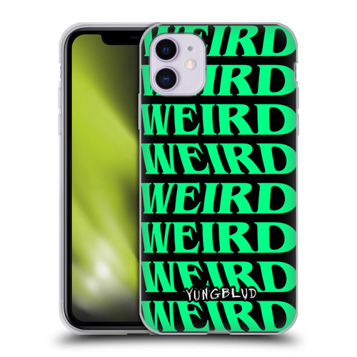 Yungblud Graphics Weird! Text Soft Gel Case for Apple iPhone 11