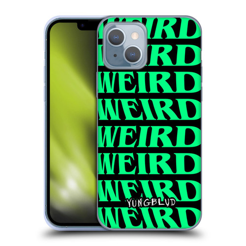 Yungblud Graphics Weird! Text Soft Gel Case for Apple iPhone 14