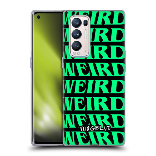 Yungblud Graphics Weird! Text Soft Gel Case for OPPO Find X3 Neo / Reno5 Pro+ 5G