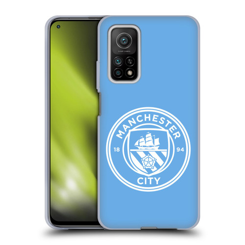 Manchester City Man City FC Badge Blue White Mono Soft Gel Case for Xiaomi Mi 10T 5G