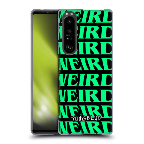 Yungblud Graphics Weird! Text Soft Gel Case for Sony Xperia 1 III
