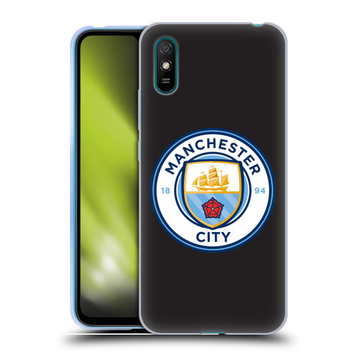 Manchester City Man City FC Badge Black Full Colour Soft Gel Case for Xiaomi Redmi 9A / Redmi 9AT
