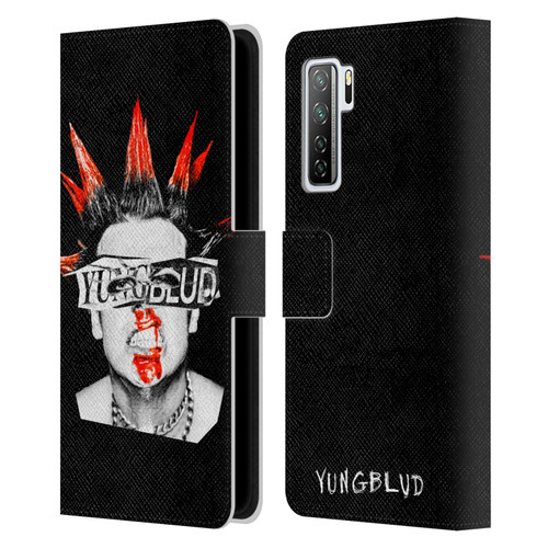 Yungblud Graphics Face Leather Book Wallet Case Cover For Huawei Nova 7 SE/P40 Lite 5G