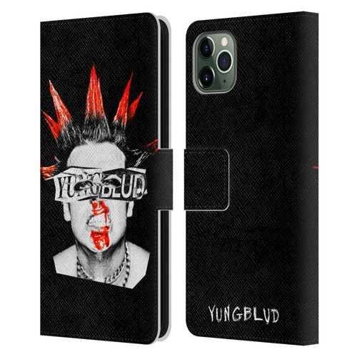 Yungblud Graphics Face Leather Book Wallet Case Cover For Apple iPhone 11 Pro Max