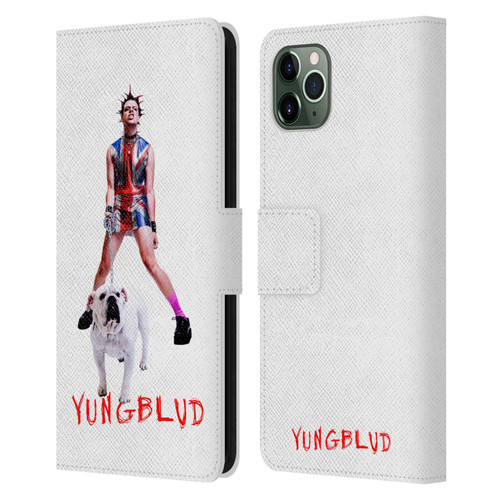 Yungblud Graphics Strawberry Lipstick Leather Book Wallet Case Cover For Apple iPhone 11 Pro Max