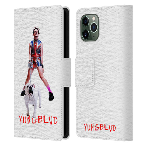 Yungblud Graphics Strawberry Lipstick Leather Book Wallet Case Cover For Apple iPhone 11 Pro