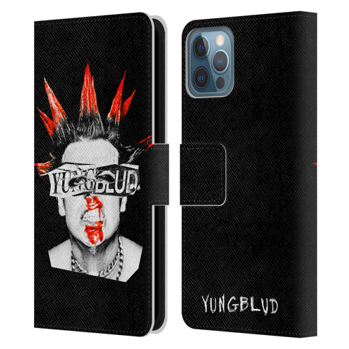 Yungblud Graphics Face Leather Book Wallet Case Cover For Apple iPhone 12 / iPhone 12 Pro