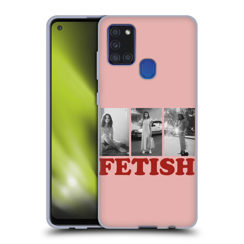 Selena Gomez Fetish Black & White Album Photos Soft Gel Case for Samsung Galaxy A21s (2020)