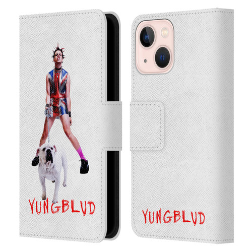 Yungblud Graphics Strawberry Lipstick Leather Book Wallet Case Cover For Apple iPhone 13 Mini