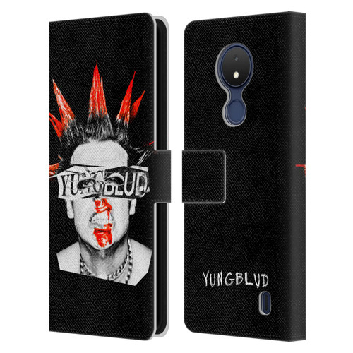 Yungblud Graphics Face Leather Book Wallet Case Cover For Nokia C21