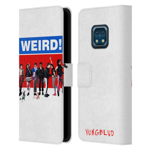 Yungblud Graphics Weird! Leather Book Wallet Case Cover For Nokia XR20