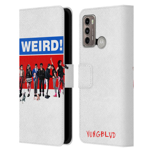 Yungblud Graphics Weird! Leather Book Wallet Case Cover For Motorola Moto G60 / Moto G40 Fusion